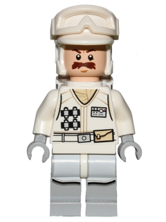 LEGO Minifigure -- Hoth Rebel Trooper White Uniform 4-Star Wars / Star Wars Episode 4/5/6 -- SW0760 -- Creative Brick Builders